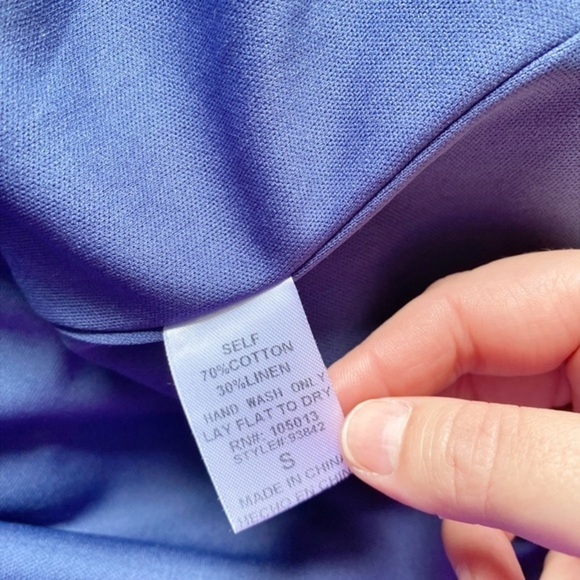 Andree By Unit‎ Embroidered Appliqué Big Bold Floral Shift Dress Linen Blend - Picture 9 of 13